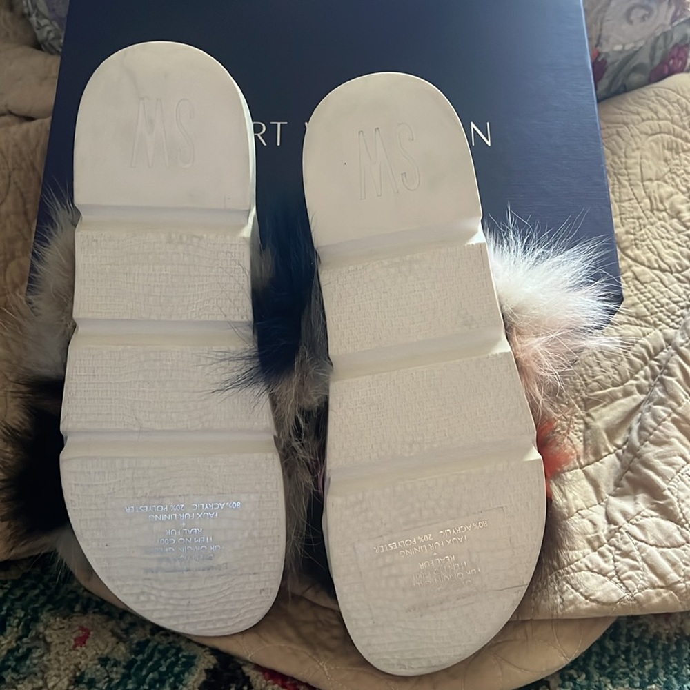 Stuart Weitzman Sublime Real Multi-Color Fox Fur … - image 4